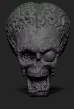 Mars Attacks Alien Head no eye