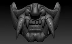 Mask Samurai Demon Combat