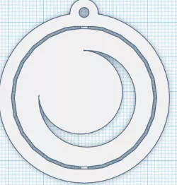 Moon Knight Revolving Keychain