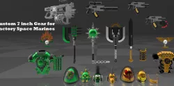 New Custom 7 inch Gear for Factory Space Marines
