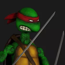 Original TMNT Leonardo Action Figure printable