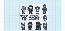 pack de figuritas / star wars / figures set