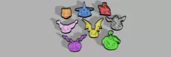 Pack DIGIMON 8 cutters (cookie cutter)