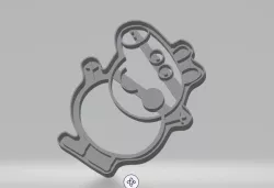 Peppa pig cookie cutter - family and friends