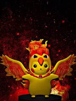 Pikachu Cosplay Moltres