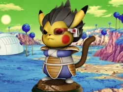 Pikachu cosplay Vegeta