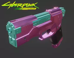 Pistol Of Rebecca 3D Print Model Cyberpunk Edgerunner