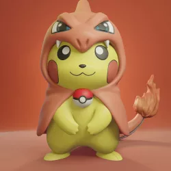 Pokemon - Pikachu Cosplay Charmeleon