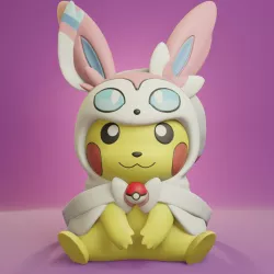 Pokemon - Pikachu Cosplay Sylveon