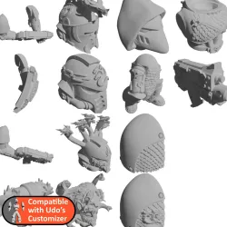 Remix of Hydra parts for Udo's Customizer