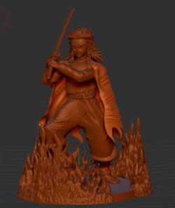 rengoku slayer mark 3d models 【 STLFinder