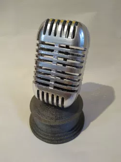 Retro Microphone Trophy