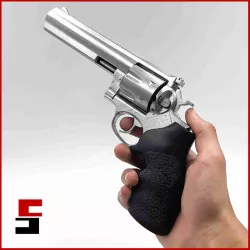 Revolver Ruger GP100 Prop practice fake training gun