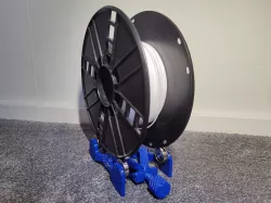 Scisor lift spool holder