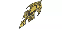 Sea Elf Large Shield | Fantasy Elven Prop | D and D Themed Item | By CC3D