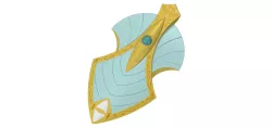 Sea Elf Shell kite Shield | Fantasy Elven Prop | D and D Themed Item | By CC3D