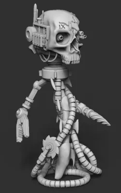 Servo Inquisitor Skull Display Figure