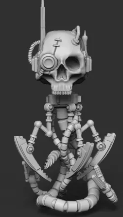 Servo Servant Skull Display Figure