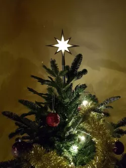 Shinning christmas tree star