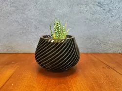 Single Twist Geometric Desktop/Indoor Succulent Planter