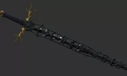 Skull sword and scabbard