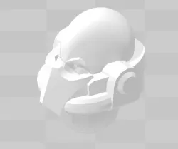 Space Marine Bald Head 6mm
