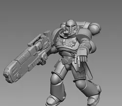 SPACE SOLDIER MARINE WARRIOR HELLBLASTER | WARHAMMER 40K PROXY