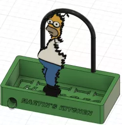 SPONGE HOLDER HOMER BUSH