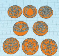 Spring Flowers Stamps