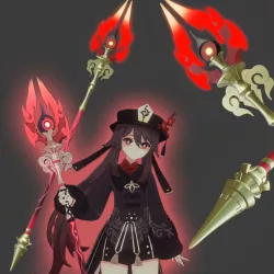 Staff of Homa - Hu Tao's Polearm Cosplay Prop - Genshin Impact