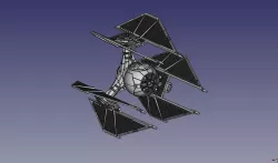 Tie Defender 3.75" scale star wars