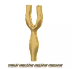 tobacco snuff snuffer sniffer cnorter nasal inhalation tube Two Hose Snuff Tube Snorters Double Tube Sniffer vts21 for 3d-print and cnc