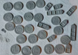 Tokens and wounds markers Secondary mission