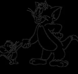 tom & jerry wall art 4 models