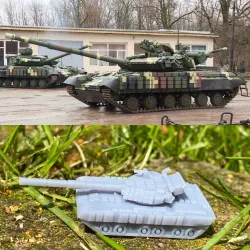 Ukraine Tank T-64BV 2017