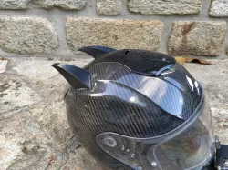 Universal devil horn for motorcycle helmet
