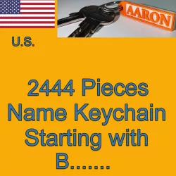 US NAMES KEYCHAINS STARTING WITH B