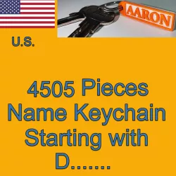 US NAMES KEYCHAINS STARTING WITH D