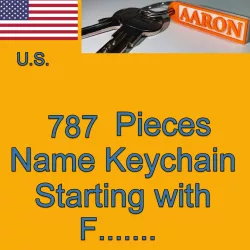 US NAMES KEYCHAINS STARTING WITH F