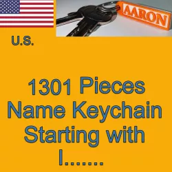 US NAMES KEYCHAINS STARTING WITH I