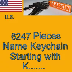 US NAMES KEYCHAINS STARTING WITH K