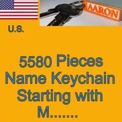 US NAMES KEYCHAINS STARTING WITH M
