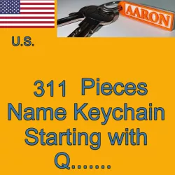 US NAMES KEYCHAINS STARTING WITH Q