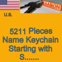 US NAMES KEYCHAINS STARTING WITH S