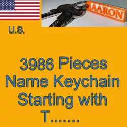 US NAMES KEYCHAINS STARTING WITH T