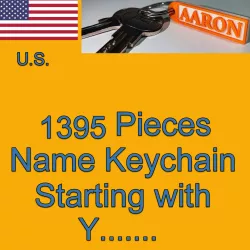 US NAMES KEYCHAINS STARTING WITH Y