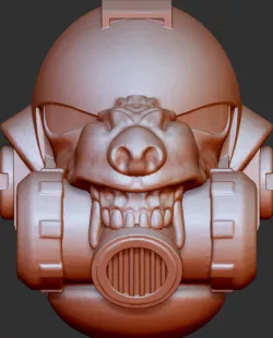 Warhammer 40k Space Marine Helmet Custom Wolf Design