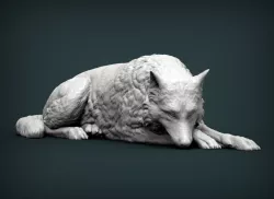 wolf 3D print model