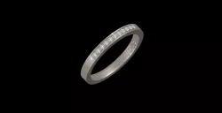 17 wedding rings 11Ø1.3mm - gems stone ring set wedding rings grain