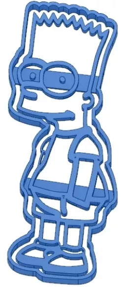 2 Biscuit Moulds - The Simpsons - HOMER - MARGE - BARTH - NANCY - Cookie cutter- Biscuit Cutters
